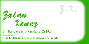 zalan kenez business card